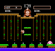 Donkey Kong Jr. Math Gameplay