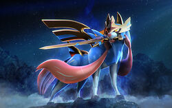 Zacian 02 Super Star Legendary Mezastar Tag Pokemon Nintendo T-ARTS and MARV