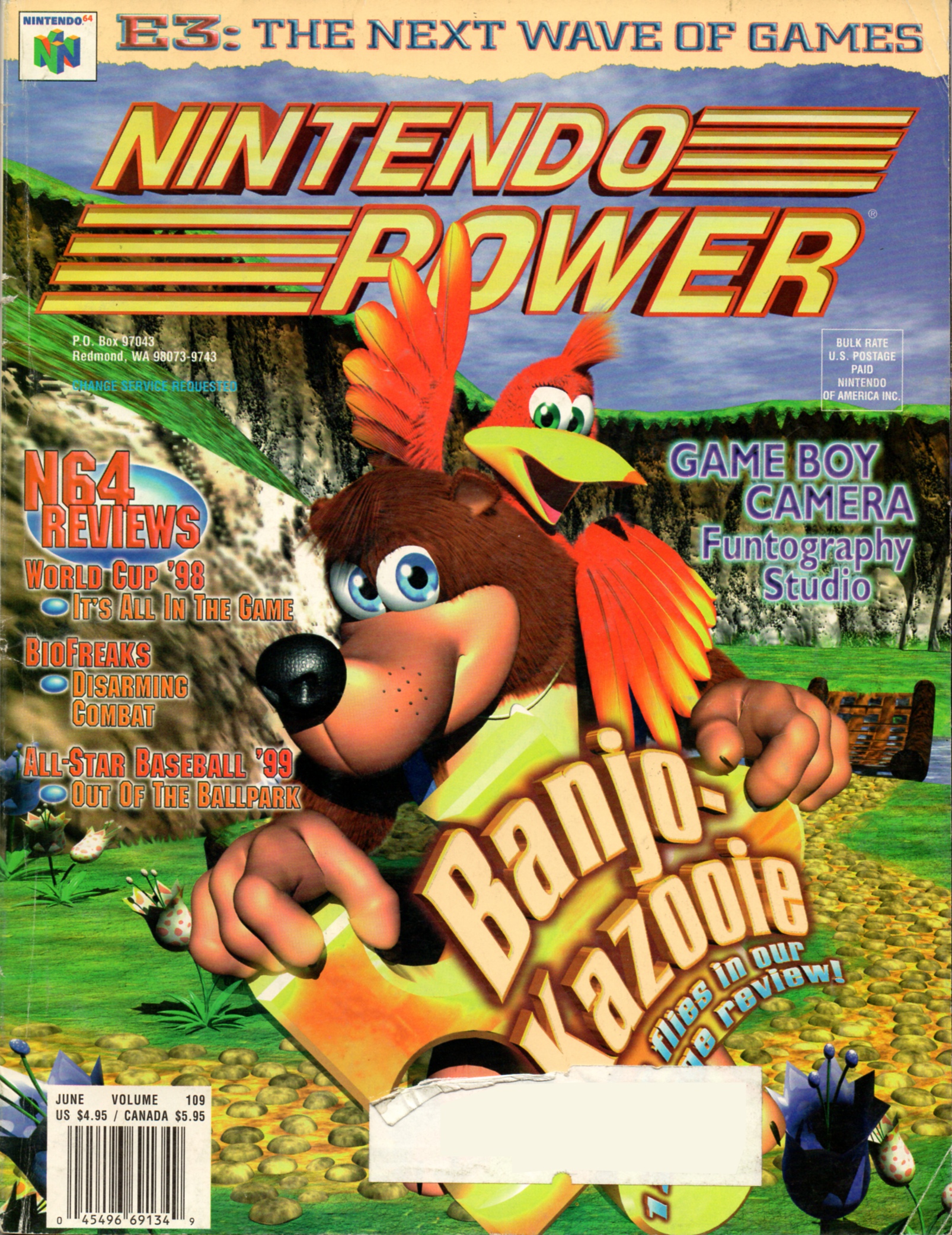 Banjo-Kazooie , Nintendo 64 cart. by Nintendo of America, Inc. (1998)