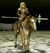 Faye's battle model as a Cavalier in Echoes: Shadows of Valentia.