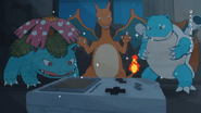 Blastoise, Venusaur and Charizard in Project Voltage song The Pokémon Inside My Heart