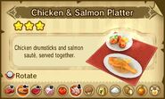 Chicken & Salmon Platter.
