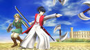 Takamaru, next to Link, as an Assist Trophy in Super Smash Bros. for Wii U.