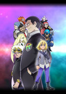 All the main antagonists in the Pokémon series, including Paulo, minus Piers, Volo, Penny, Professor Sada, Professor Turo and Kieran