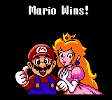 Mario wins in multiplayer mode.