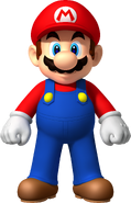 Artwork of Mario standing straight