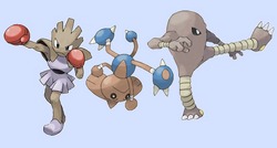 Hitmonlee vs Hitmonchan vs Hitmontop