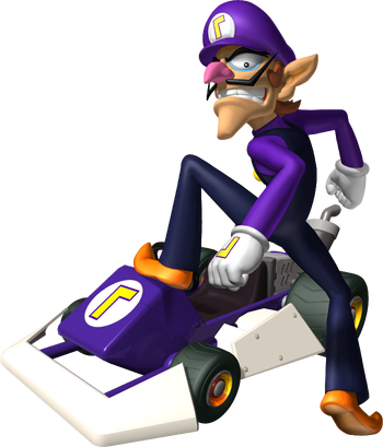 Waluigi Artwork (Mario Kart DS)