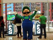 Nintendo tweeted this photo along with a message on Aug. 12 "Come play New Super Luigi U all day at the Clark/Lake station on the 'L' (for Luigi). pic.twitter.com/rv2YZbHjBc"