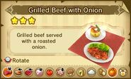 Grilled Beef with Onion