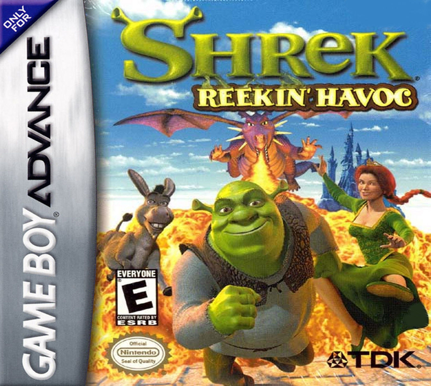 Shrek Smash n' Crash Racing - (GBA) Game Boy Advance - Game Case