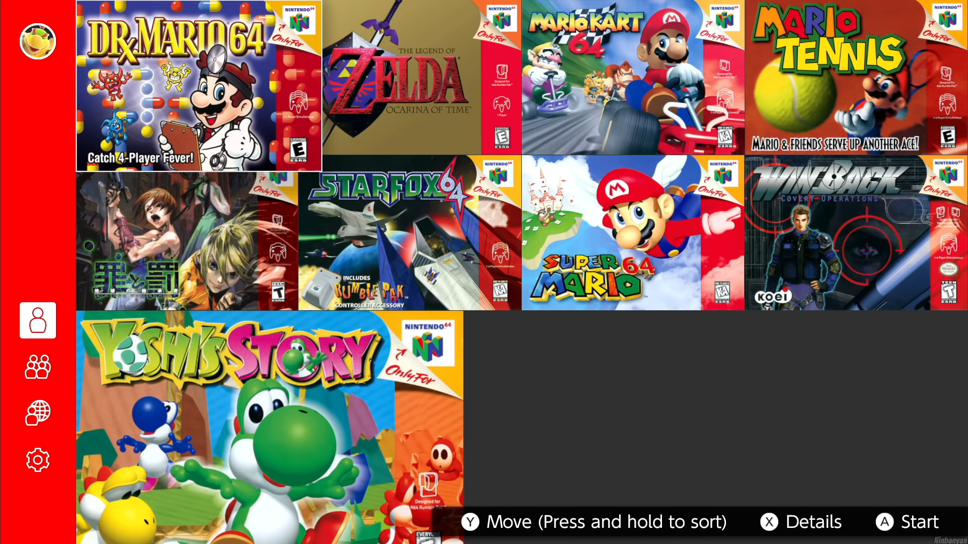 All Nintendo 64 games - Nintendo Switch Online + Expansion Pack
