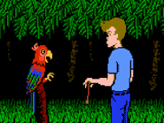 Mike giving a gift to Peter