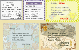 Certificado Pokédex