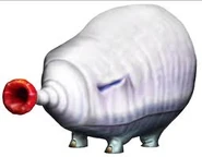 A Fiery Blowhog in Pikmin 2.