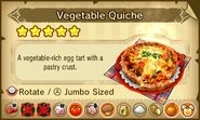 Vegetable Quiche.