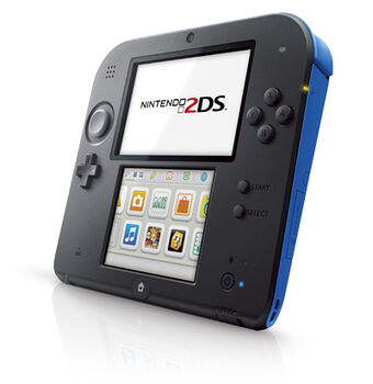 black and blue nintendo 2ds xl
