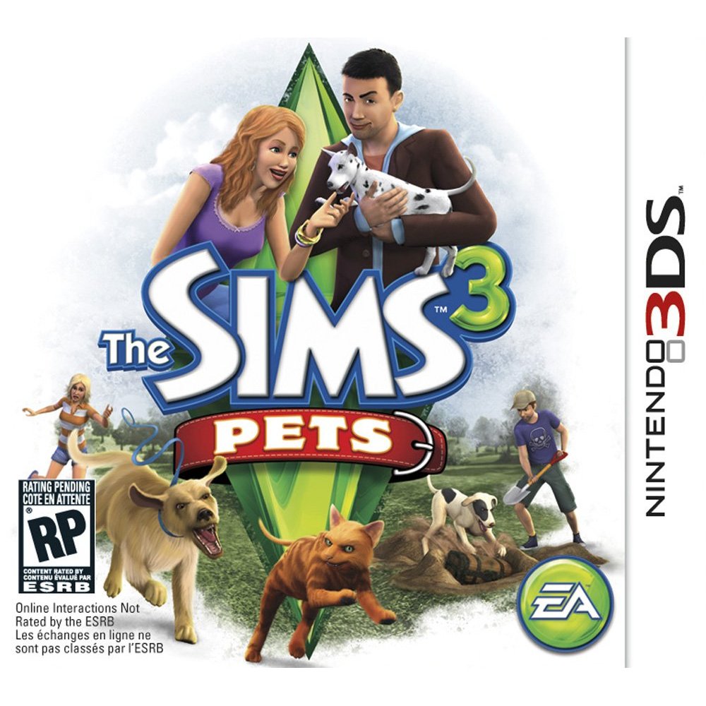 3DS THE SIMS3 ペット The Sims 3: Pets (Nintendo 3DS) Good Label Game Virtual Pet