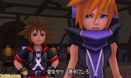 Sora talking to Neku.