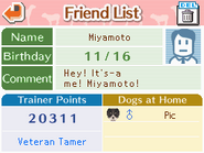 (DS) Miyamoto's Trainer Info
