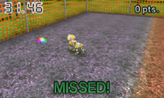 A RoboPup fails to catch the Rainbow Disc in the Beginner Cup