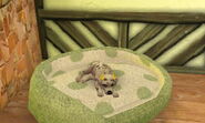 (3ds) great Dane wearing yellow bow