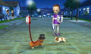 DLC neighbor C Coolidge giving player a present during a walk