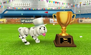 White RoboPup After Winning Lure Competition