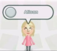 Alison's Mii