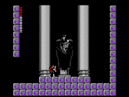 The Count/Dracula as he appeared in Castlevania II: Simon's Quest, preparing to do battle with Simon Belmont