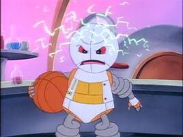 Rebound the robot angry.
