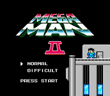 Title screen for Mega Man 2