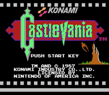 Castlevania Title Screen