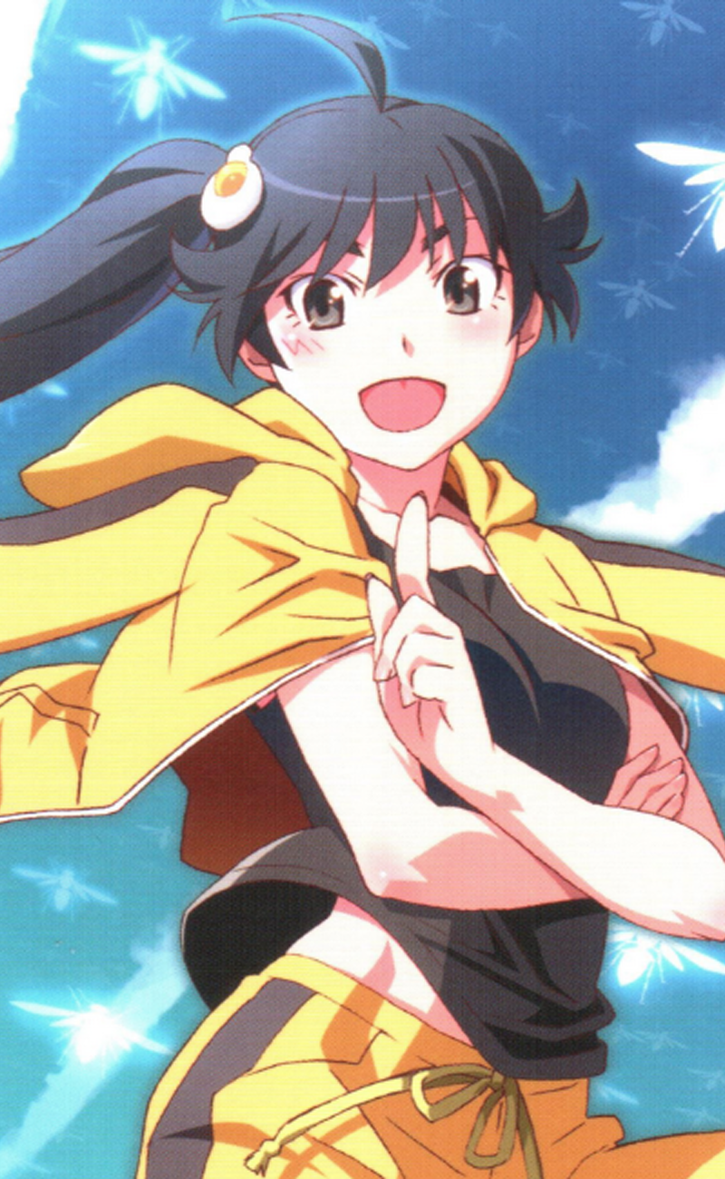 Oshino Shinobu, anime, anime girls, Araragi Koyomi, Senjougahara Hitagi,  Kanbaru Suruga - wallpaper #53278 (1728x1240px) on Wallls.com
