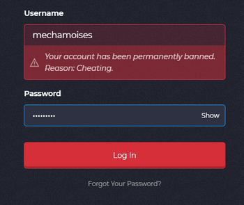 i got banned with  reason : using exploit  [read more]