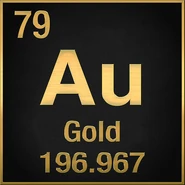 Gold on the Periodic Table of Elements