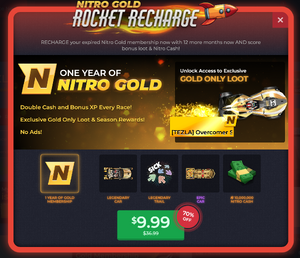 Nitro Gold Rocket Recharge Nitro Wiki Fandom