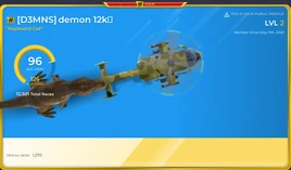 The profile page of an account with Gold