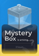 Mystery Box before it is ready to be collected