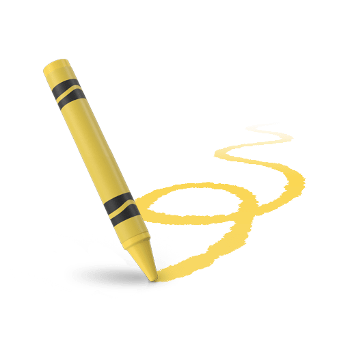 Yellow crayon hot sale