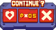 The Continue screen on browser