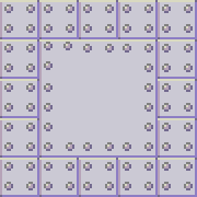 A group of metal tiles as seen in the level 4 of Bad Ice-Cream 3. Strangely, the bolts of the top-left tile of the center part are off-center.