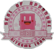 Cuboy on the Nitrome seal of approval - parody of Nintendo's Seal of Approval