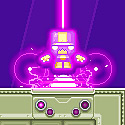 Zapo appearing in a level