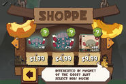 The Magnet of the Gods shop menu