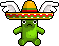 Hombre cactus muerto