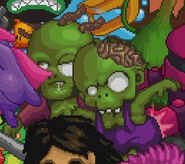 the zombies in the party skin