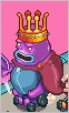 King frog riding a go-kart on the Nitrome 2.0. skin