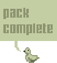 A dove when a pack in 8bit Doves is completed