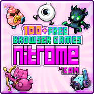 The strawberry ice cream in an advertisement for Nitrome as seen in Icebreaker A Viking Voyage